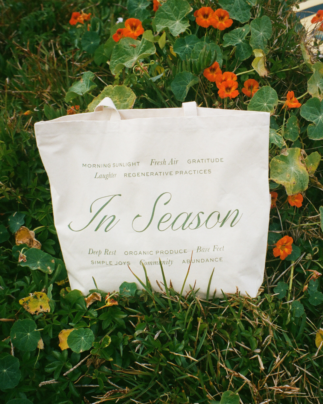 'In Season' Farmers Market Tote Bag
