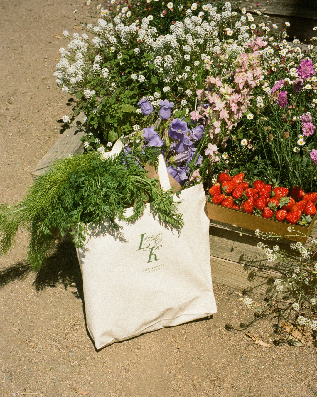 'In Season' Farmers Market Tote Bag