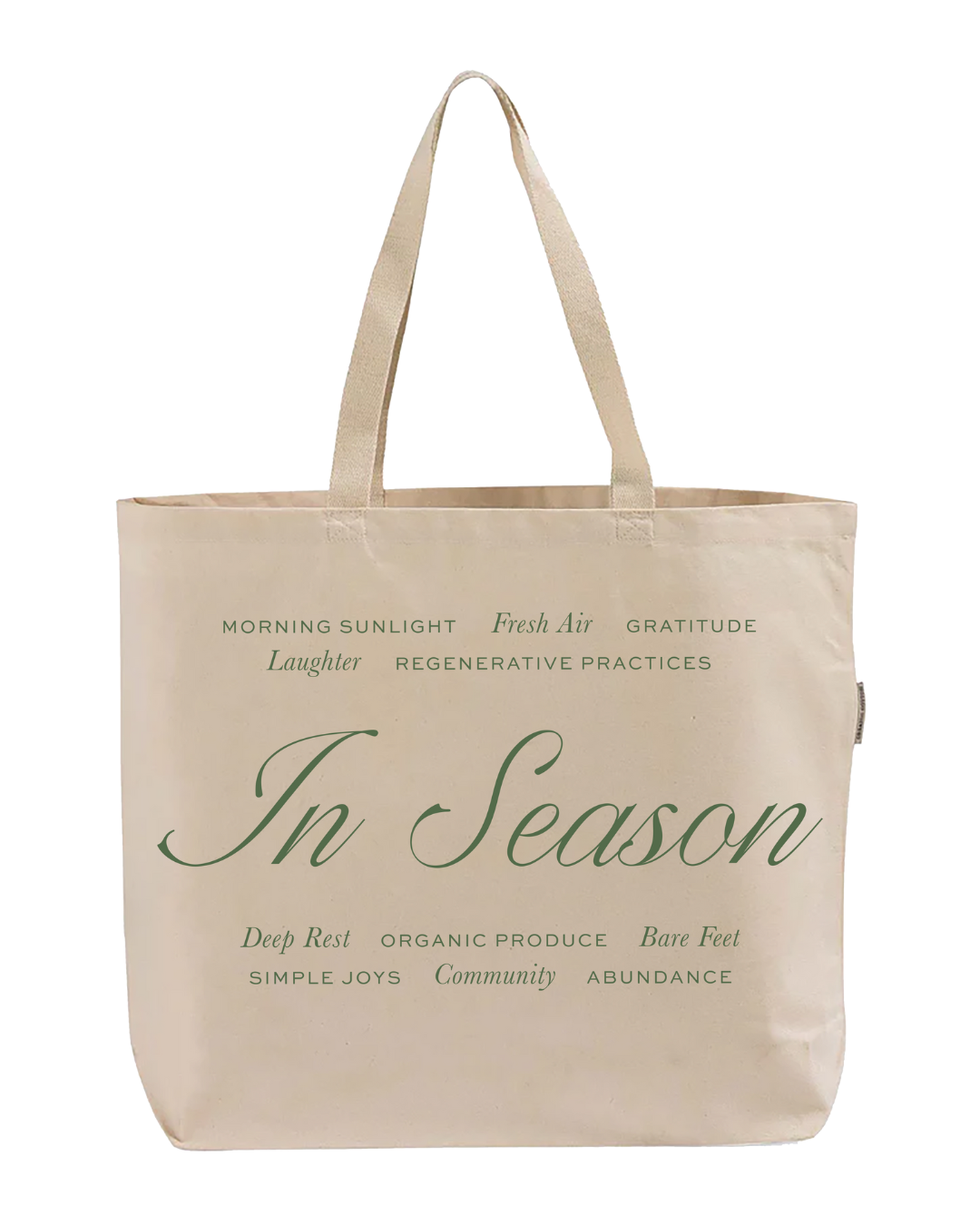 'In Season' Farmers Market Tote Bag