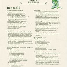 July Seasonal Produce & Recipe Guide