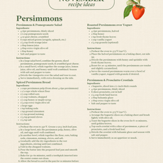 November Seasonal Produce & Recipe Guide