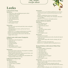 April Seasonal Produce & Recipe Guide