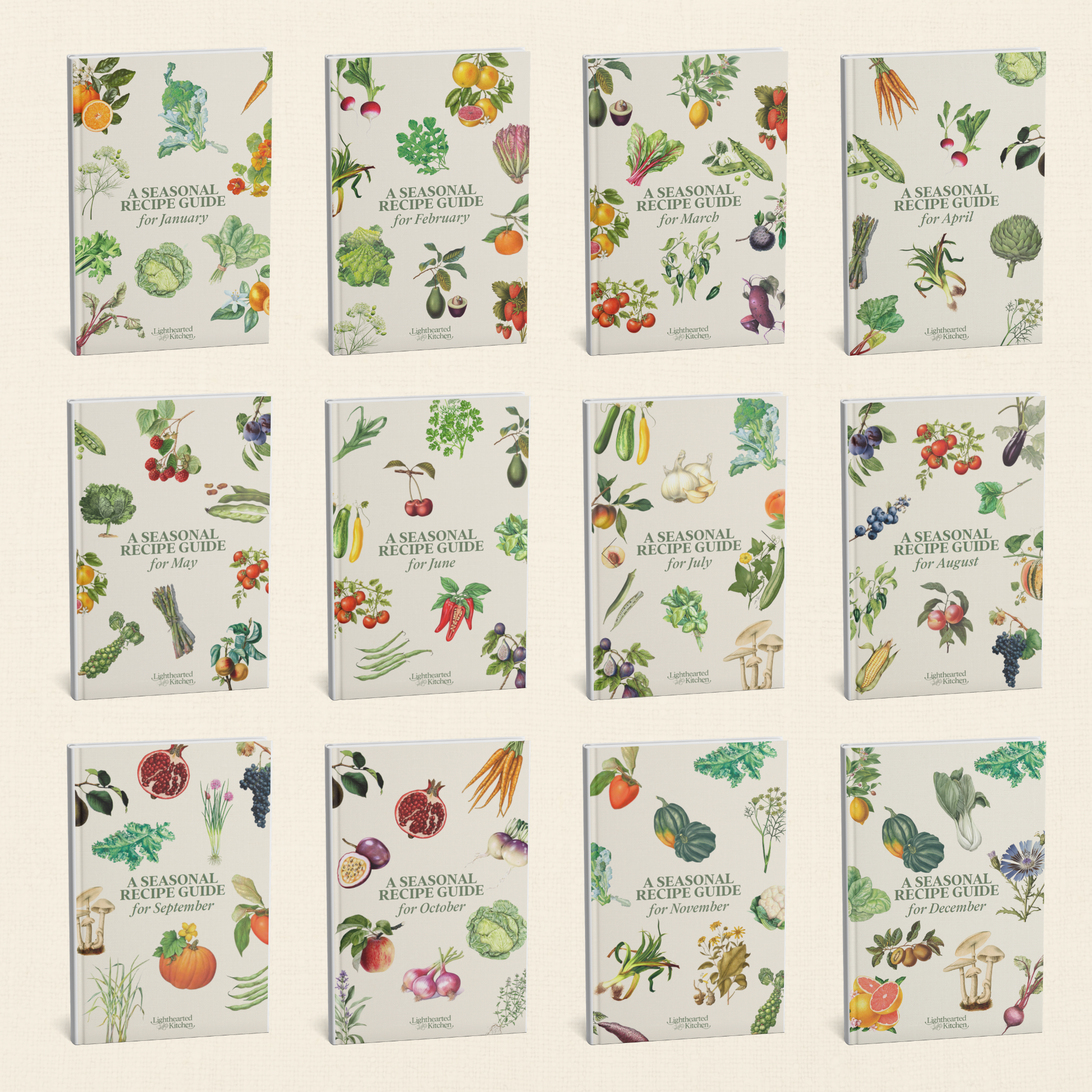 Seasonal Produce & Recipes Guide (Full Year Bundle)